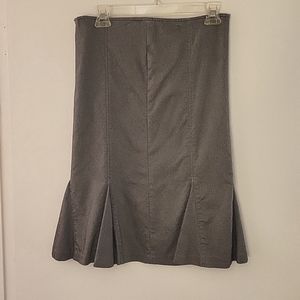 Bisou Bisou Grey Mid Length Skirt